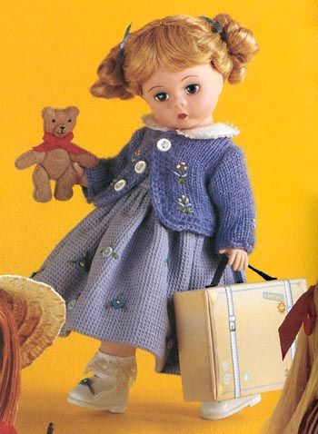Doll Girl with Teddy Bear